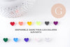 Pendentif petit coeur acrylique 15mm, x4 (G10154)