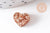 Pendentif petit coeurs acrylique 10mm, x5 (G10208)