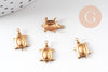 Pendentif petite tortue laiton brut, sans nickel, pendentif tortue, apprêt laiton,1.3mm, x1 G1916