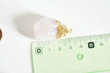Pendentif quartz rose naturel pierre brute, x1 (G0773)