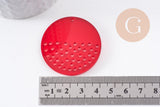 Pendentif rond acrylique 40mm, x2 (G10198)