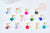 Pendentif rond cristal coloré support zamac doré 25mm,pendentif cristal coloré pour création bijoux, x1 G8564