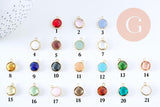 Pendentif rond doré cristal, cristal coloré,14mm, x1 (G2024)
