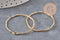 Pendentif rond laiton brut texturé 34mm, x1 (G11064)