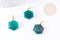 Pendentif soleil agate verte support doré, pendentif pierre agate naturelle verte, 23mm, x1, G5523