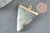 Pendentif triangle labradorite naturelle support fer doré 34mm, x1 (G5694)