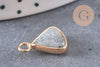 Pendentif triangle labradorite,pendentif bijoux, pendentif pierre,bracelet pierre,pierre naturelle,labradorite Naturelle,16mm, x1, G0845