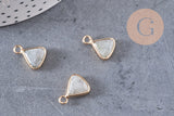 Pendentif triangle labradorite,pendentif bijoux, pendentif pierre,bracelet pierre,pierre naturelle,labradorite Naturelle,16mm, x1, G0845
