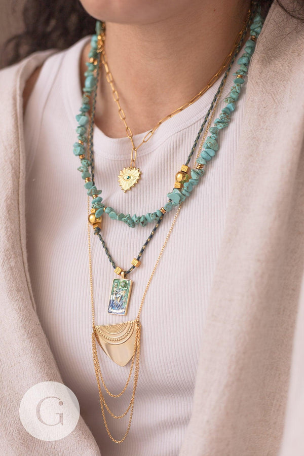 Pendentif triangle texturé laiton doré 16K 35mm,pendentif doré pour création bijoux DIY, x1 G6499