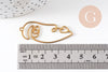 Pendentif visage laiton brut, fournitures pour bijoux, laiton brut,pendentif minimaliste ,bijoux moderne, x1,41x15mm,G3243