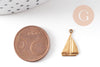Pendentif voilier en laiton taille petit ou moyen, x1, G7520