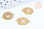 Pendentifs connecteurs ronds laiton brut boussole,connecteurs laiton,création bijoux, x1 G6426