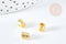 EP-Perle Ethnique Tube Zamac doré cylindrique 6mm, x10 (G8734)