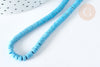 Perle Heishi turquoise naturelle, bijou en pierre naturelle, turquoise naturelle, perle en pierre, fil de 46cm x1 (G7267)