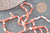 Perle Ronde verre facettée orange et beige brillante AB 3x2,5mm,création bijoux DIY, fil de 43cm , x1 (G7478)