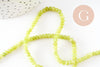 Perle abacus jade naturel vert clair 4x2mm, x1 fil 35cm (G3002)