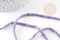 Perle abacus jade naturel violet facette 4x2mm, x1 fil 35cm (G4711)