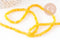 Perle abacus jade teinté jaune, pierre naturelle, jade naturel, 4x2mm,fil 39cm, x1 (G5619)