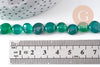 Perle agate nuggets verte, perle agate pierre naturelle,perle pour bijou pierre,10-15mm,fil de 40cm (G3803)