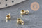 Gold zamak pendant bead bale 6.5x3mm, x10 (G11254)