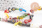 Perle cercle verre millefiori 8mm, x1 fil de 34cm (G5678)