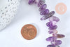 Perle chips amethyste violett 10-30mm, x1 de 39cm G5393