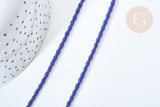 Perle grain de riz howlite naturelle teintée bleu roi, bijou en pierre naturelle, howlite naturelle, perle en pierre, fil de 50cm (G7260)