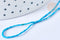 Perle heishi turquoise naturelle vert/bleu 1mm, x1 fil de 30cm (G7226)
