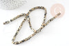 Perle jaspe dalmatien, perle carrée jaspe tacheté,pierre naturelle,perles jaspe pierre, fil de 94 perles, 4mm, x1 (G1650)