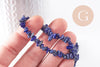 Perle lapis lazuli chips pierre naturelle 2-6mm, x1 fil de 78cm (G5188)