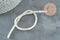 Perle nacre blanche naturelle heishi,tube coquillage ivoire,3x5mm, le fil 20cm, x1 (G4140)