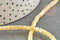 Perle nacre naturelle heishi jaune pastel ,perle coquillage,4x4mm, fil de 20cm, x1 (G9241)