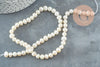 Perle naturelle blanche grade A 6-7mm, x1 fil 36cm (G0549)