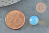 Perle opalite blanche ronde non percée 10mm, x1 (G7107)