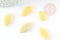 Perle ovale jade jaune feuille,pierre précieuse,pierre naturelle,jade jaune naturel,perle pierre roulée,23-33mm,x5 G1204