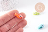 Perle poisson porcelaine multicolore 19.5mm, x5 (G10321)