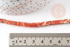 Perle rectangulaire regalite orange, pierre naturelle, perles jaspe, 12mm, fil de 40cm, x1 (G1108)