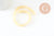 Perle ronde jade naturel jaune clair 6mm, x1 fil de 19cm (G2085)