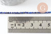 Perle ronde lapis lazuli naturel 2mm, x1 fil de 43cm (G3118)