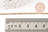 Perle rondelle cristal or 2x1.5mm x1 fil de 35cm (G6138)