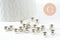 Perle rondelle en plastique platine 5x7mm, x 6 grammes (G10028)