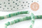 Perle rondelle heishi jade naturel vert 4.5mm, x1 fil de 40cm (G2701)