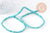 Perle rondelle howlite turquoise naturelle 4mm, x 1 fil de 150 perles (G1039)