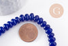 Perle rondelle jade bleu roi,perle jade,pierre naturelle,jade naturel,perle pierre,perle facette,jade,8x5mm,fil de 38,5 cm (G6725)