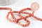Perle rondelle jade rose,perle jade,pierre naturelle,perle facette,jade,5x3mm,fil de 36 cm, x1 (G3052)