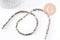 Perle tube jaspe dalmatien naturel 13-14mm,x1 fil de 40.5cm (G4070)
