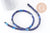 Perle tube lapis lazulis naturel 6-9mm, x1 fil de 40cm, (G4479)