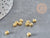 Perles Intercalaires rondelles laiton doré 18K 4x2.5mm, création de bijoux x10 G9052