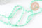 Perles Losange verre opaque facettée vert foncé 8x4mm, perle verre verte, cristal, fil de 58cm x1 (G7870)