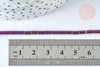 Perles Tube verre violet pourpre irisé 4.5x2.5mm,perle tissage et fabrication bijoux,x1 fil de 36cm (G7332)